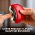 Corta Uñas Eléctrico Portátil USB C/ Función Lima Recargable Color Rojo