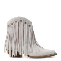 Botas de Mujer Miss Carol Cenit de Cuero Blanco Hueso