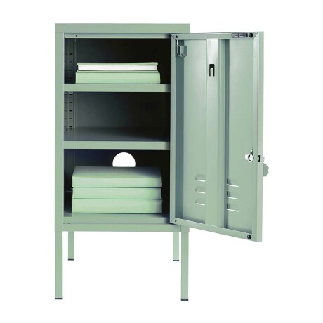 MESA LATERAL 1P METAL VERDE OLIVIA