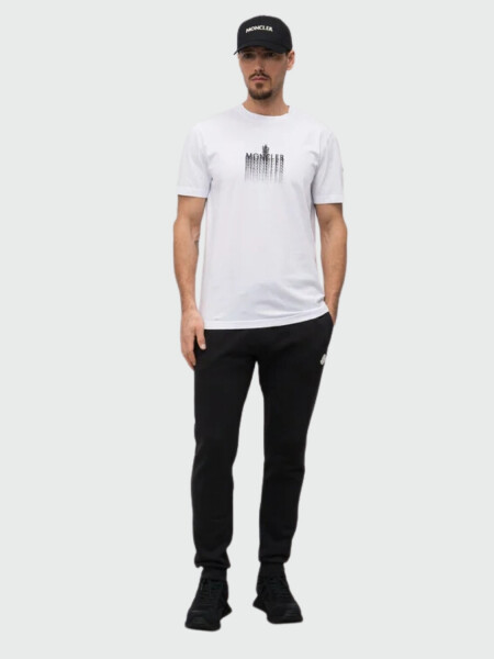 Moncler - Remera de Algodón Logo 0