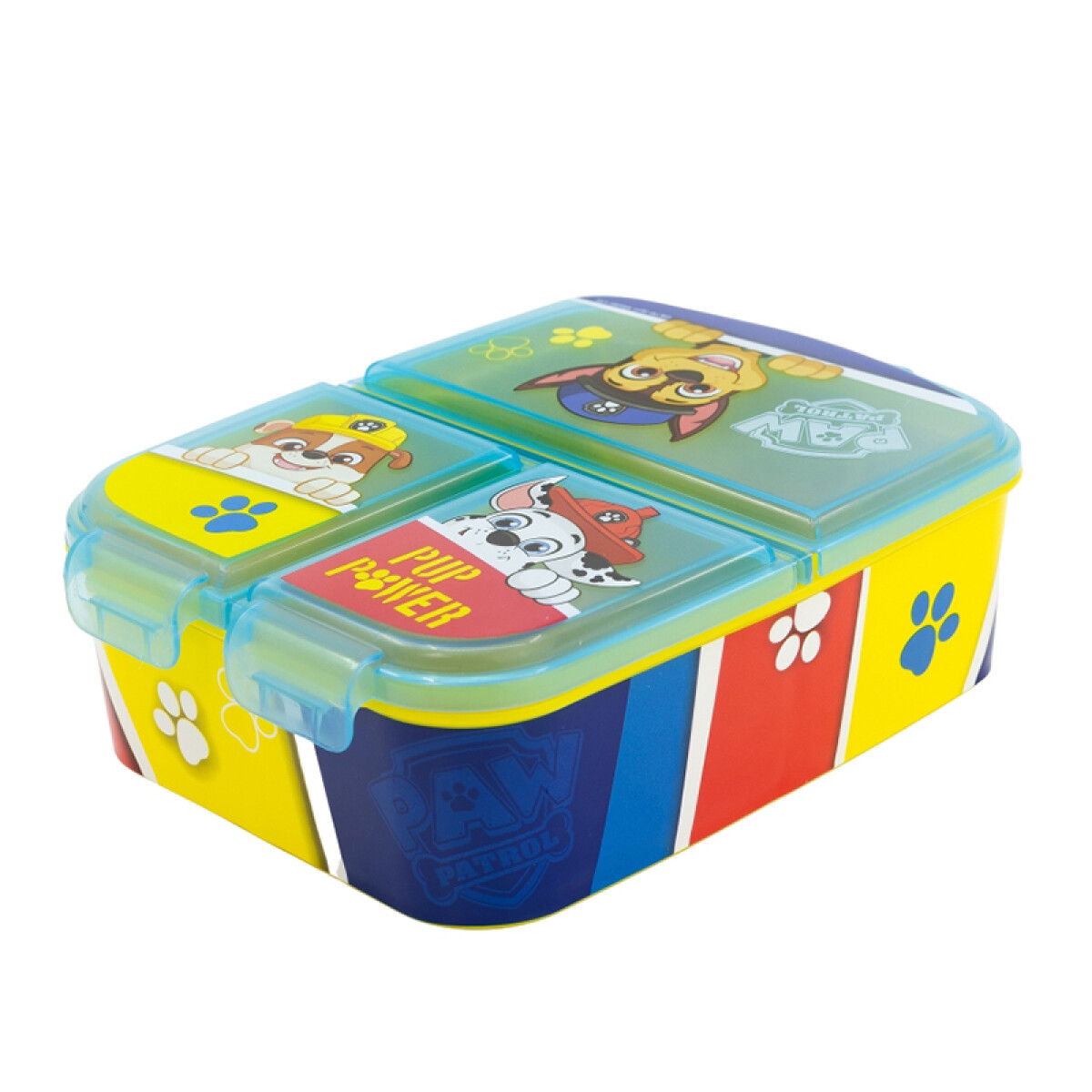 Vianda Infantil Paw Patrol Con 3 Reparticiones - AZUL 