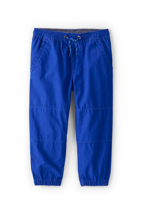 Pantalón deportivo de algodón, azul Sin color