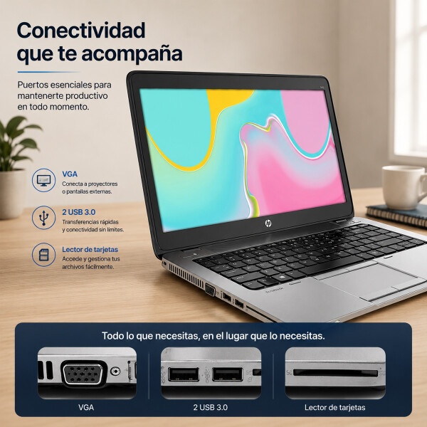 Notebook Hp Elitebook 840 G3 I5 / 8 Gb Ram / 500gb Ssd 14" NOTEBOOK RFPL HP 840 I5/8GB/500GB/14