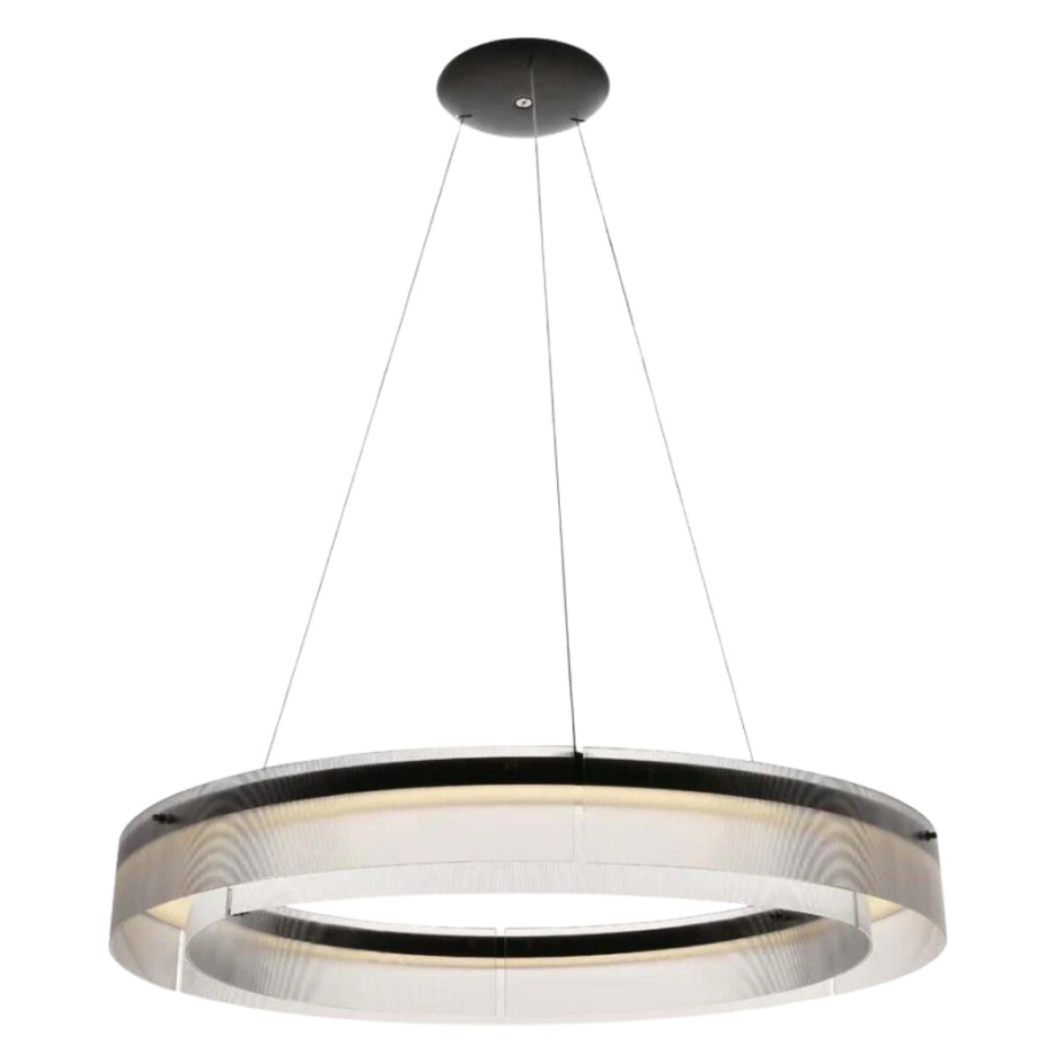 COLGANTE LED LION 1L 58W 3000K NEGRO 