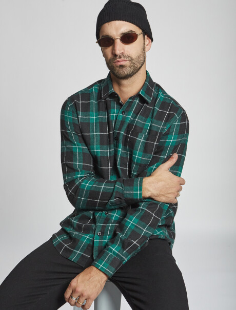 Camisa franela verde