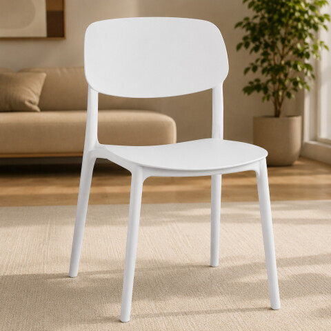 Silla Comedor ComboHome Venecia Pack X6 Blanco 1