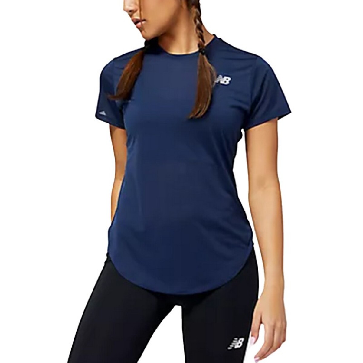 Remera New Balance Accelerate Sleeve - Azul 