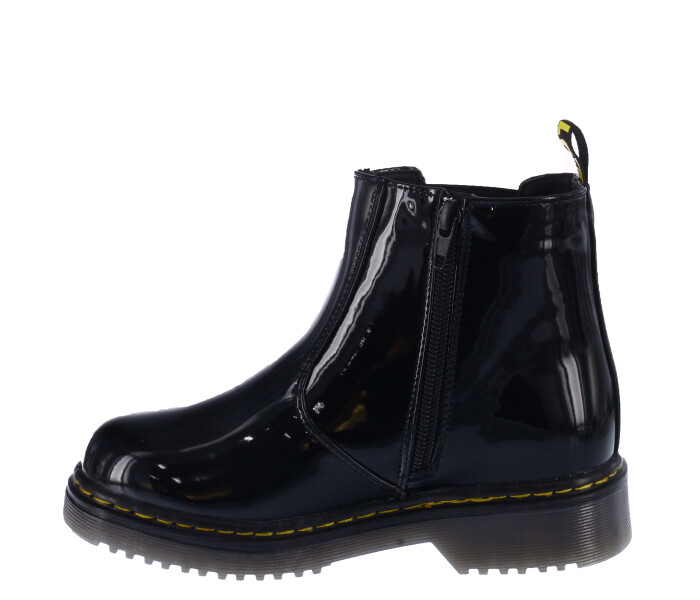Bora chelsea POLI de charol y elastico en lateral Black
