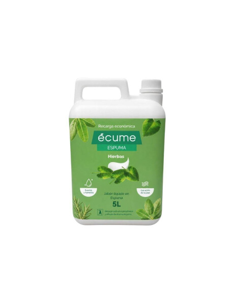 JABÓN DE MANOS ESPUMA HIERBAS, 5LT JABÓN DE MANOS ESPUMA HIERBAS, 5LT