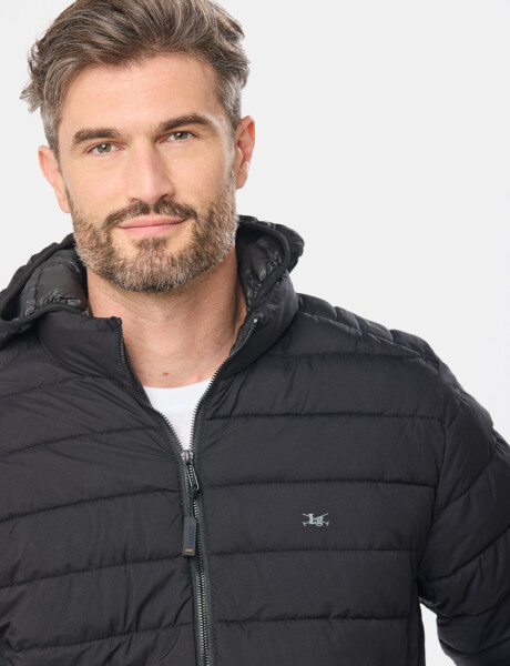 CAMPERA CAPUCHA DESMONTABLE Negro