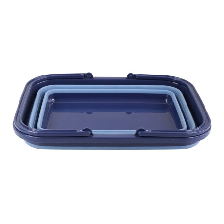 Cesto plegable de plastico y silicona con asas Cesto plegable de plastico y silicona con asas