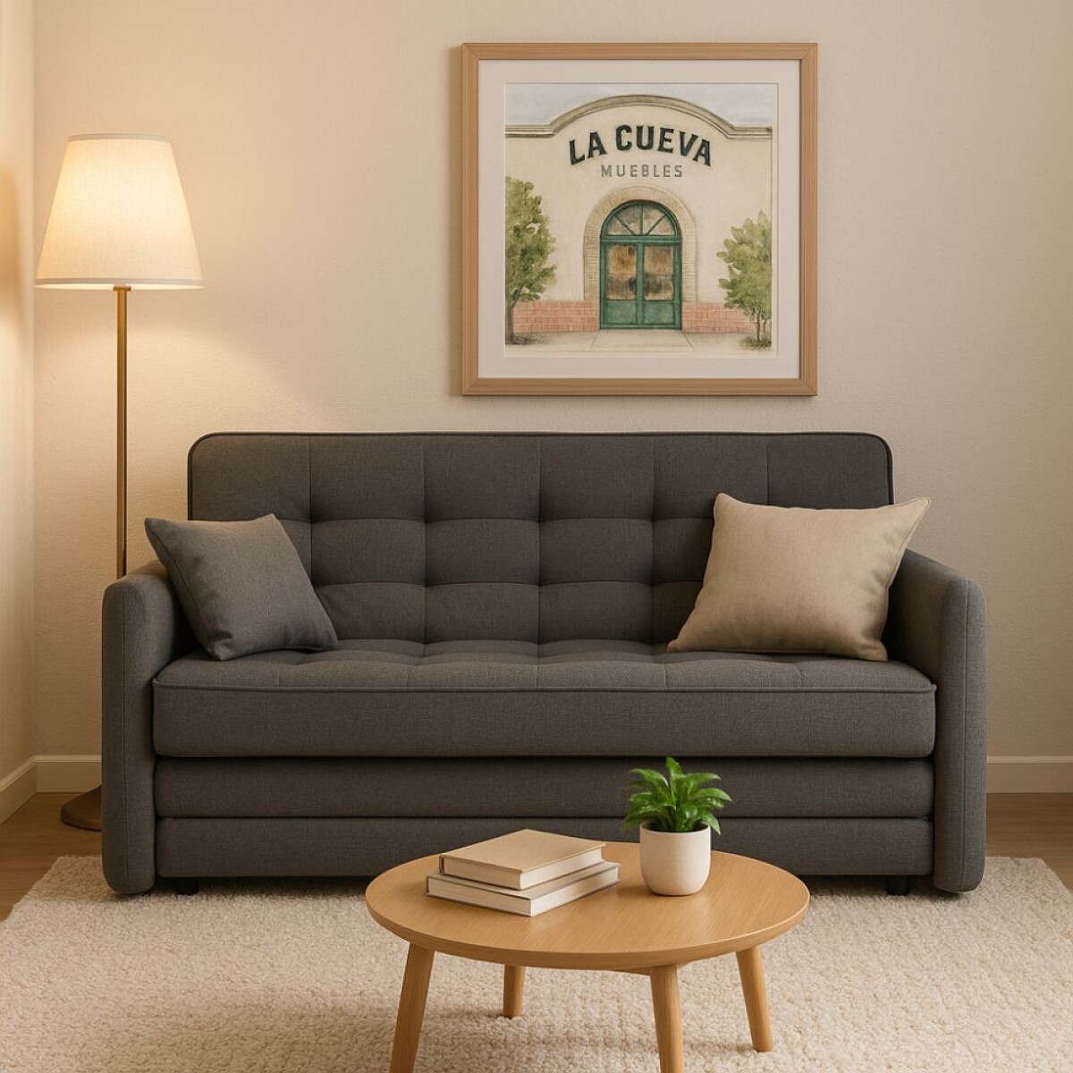 Sillon cama Madalena - Gris 