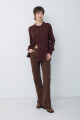 CARDIGAN LONG MARRON