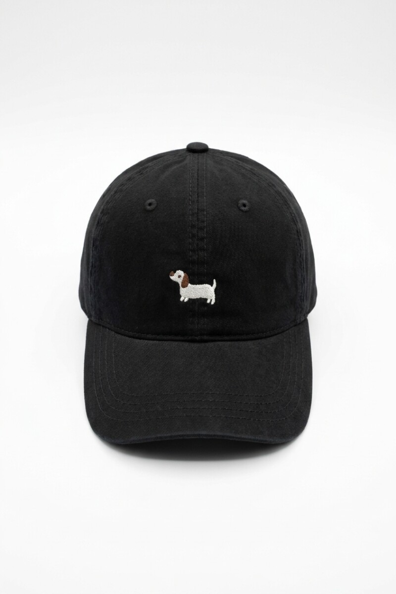 Cap bordado salchi negro