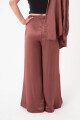 PANTALÓN DE TEJIDO ARRUGADO Violeta