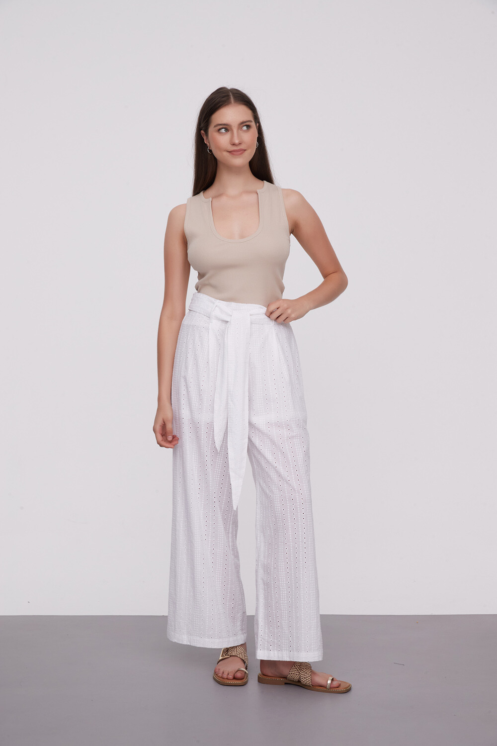 Pantalon Palmei Blanco