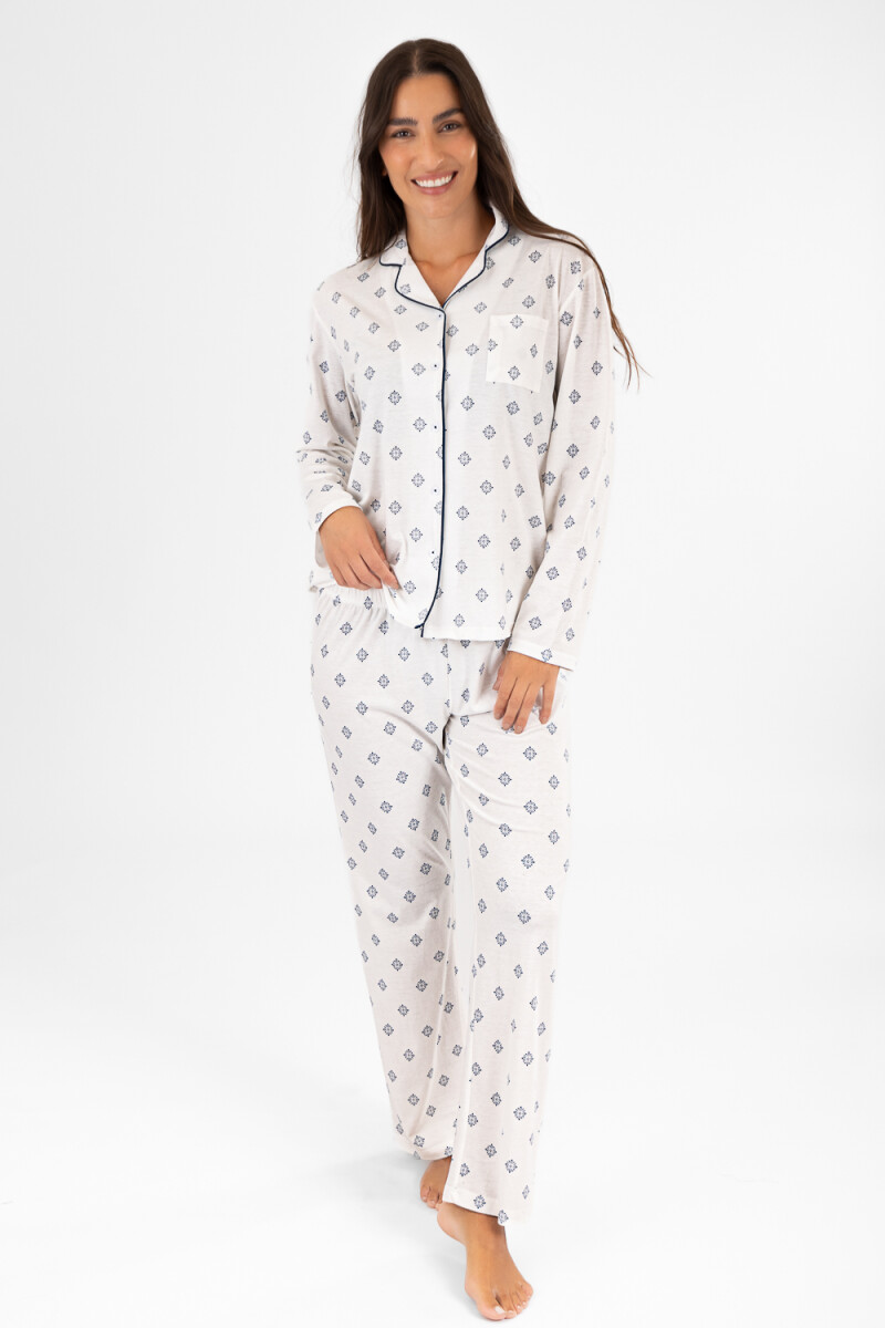 Corbatero pijama Blanco
