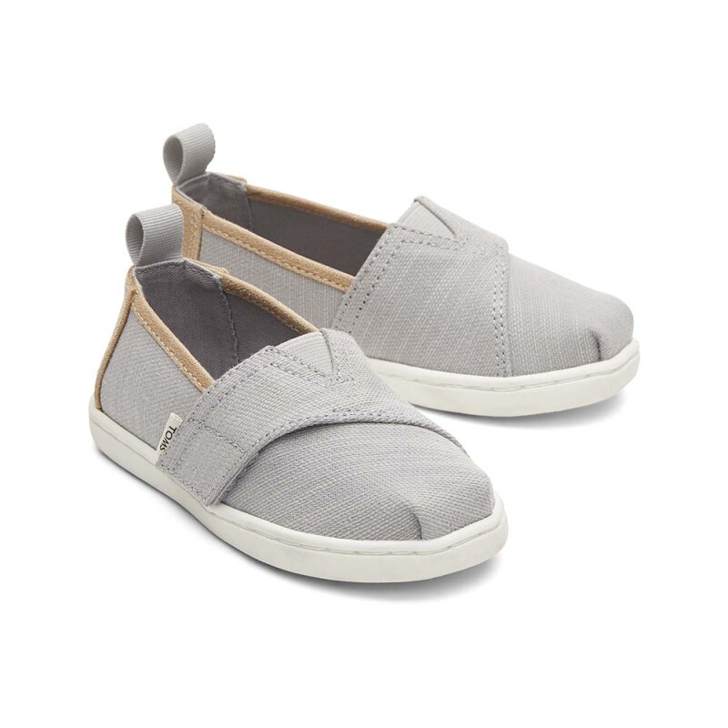 Tiny Slubby Woven Organic Cotton - Niños Grey