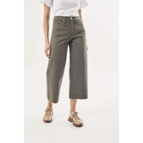 Jean Wide Leg Oliva Safari