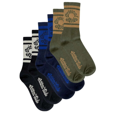 Medias Critical Slide Spiral 3Pk Multicolor