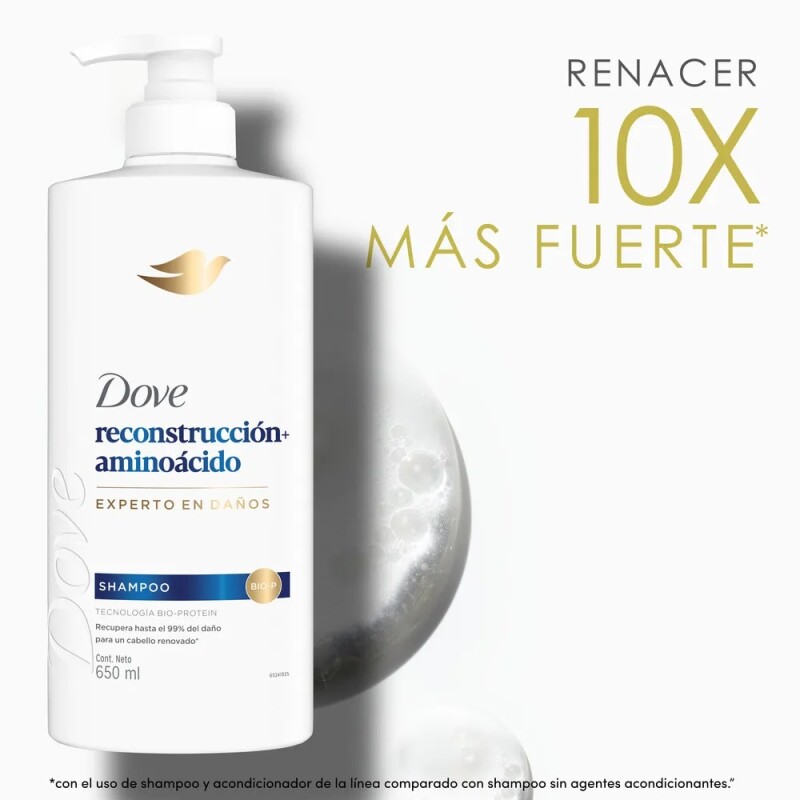 Shampoo Dove Reconstrucción + Aminoácido 650 Ml. Shampoo Dove Reconstrucción + Aminoácido 650 Ml.