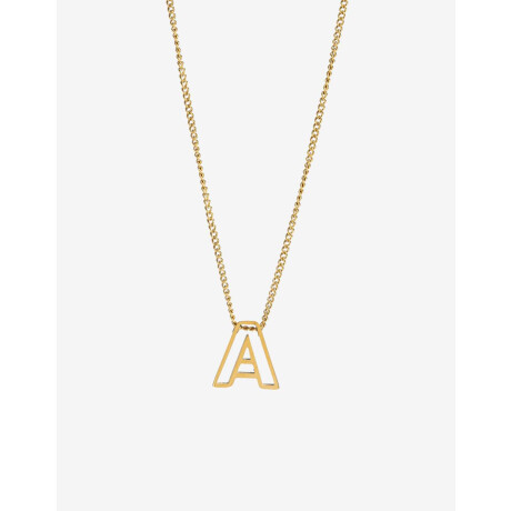 Cadena Corta con Dije Metal Dorado