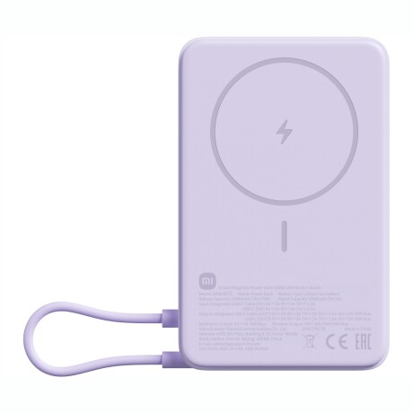 XIAOMI MAGNETIC POWER BANK 10000MAH WITH BUILT-IN STAND Cargador Portátil Magnético XIAOMI Magnetic Power 10.000MAH Con Soporte Integrado - Purple