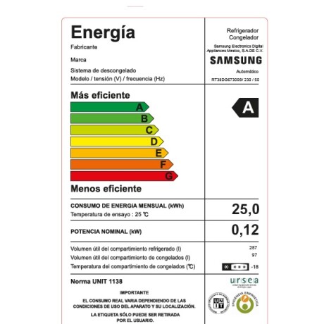 Heladera inverter de 384 Lts Samsung RT38DG6730S9 Heladera inverter de 384 Lts Samsung RT38DG6730S9