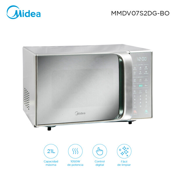 Microondas 21L Midea Silver MMDV07S2DG Microondas 21L Midea Silver MMDV07S2DG