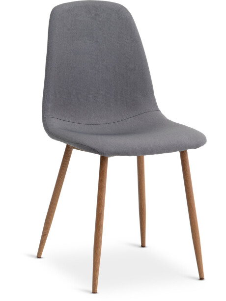 Silla de comedor JONSTRUP tela gris Silla de comedor JONSTRUP tela gris