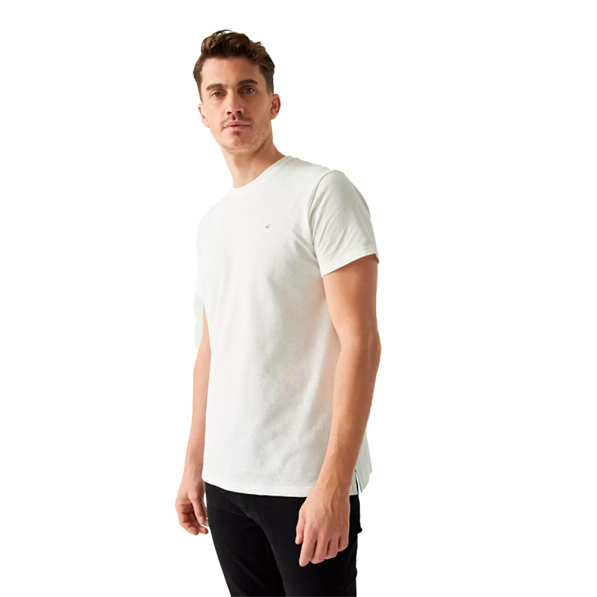 Remera Brooksfield de Hombre - 2550530 - Blanco 