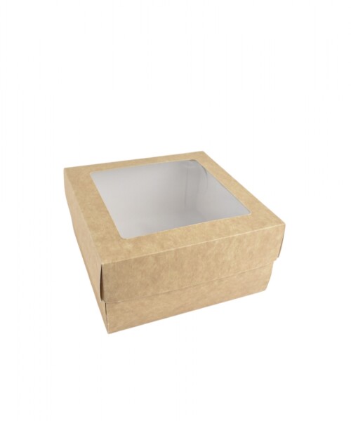 Caja 20x20x9,5 c/visor. MADERA