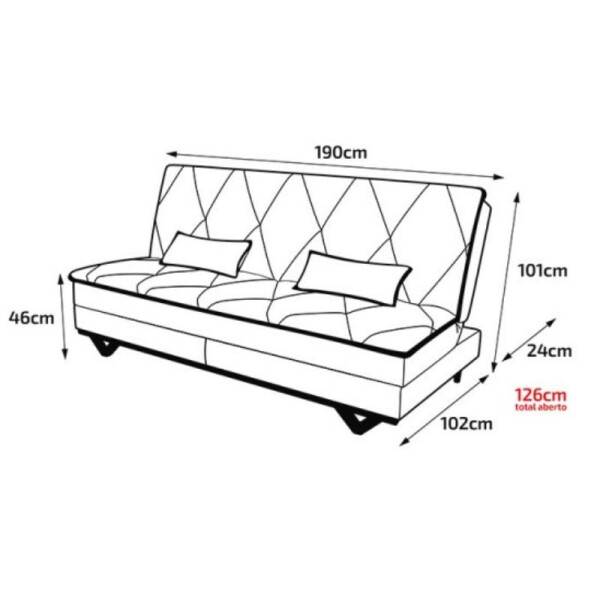 SOFA CAMA ESTORIL - BUCLE BEIGE SOFA CAMA ESTORIL - BUCLE BEIGE