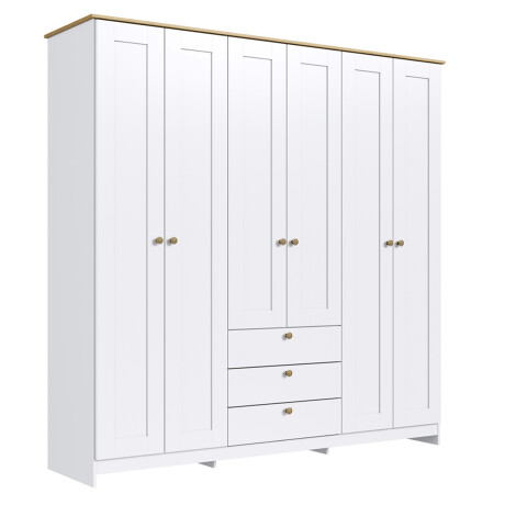 ROPERO 6 PUERTAS 3 CAJONES GUARDARROPA ARMARIO PLACARD CLOSET - LÍNEA AMERICANA ROPERO 6 PUERTAS 3 CAJONES GUARDARROPA ARMARIO PLACARD CLOSET - LÍNEA AMERICANA