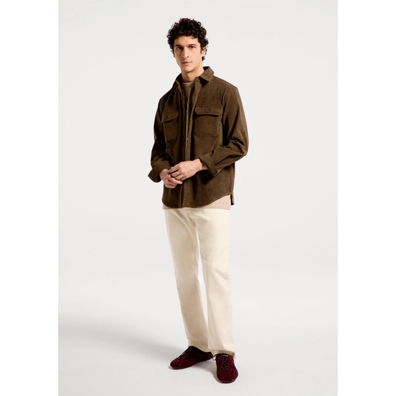 CAMISA ML MASC MARROM