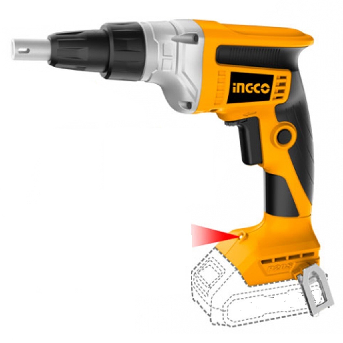 ATORNILLADOR 20V P YESO DRYWALL C BAT Y CARG INGCO CDSLI204200 