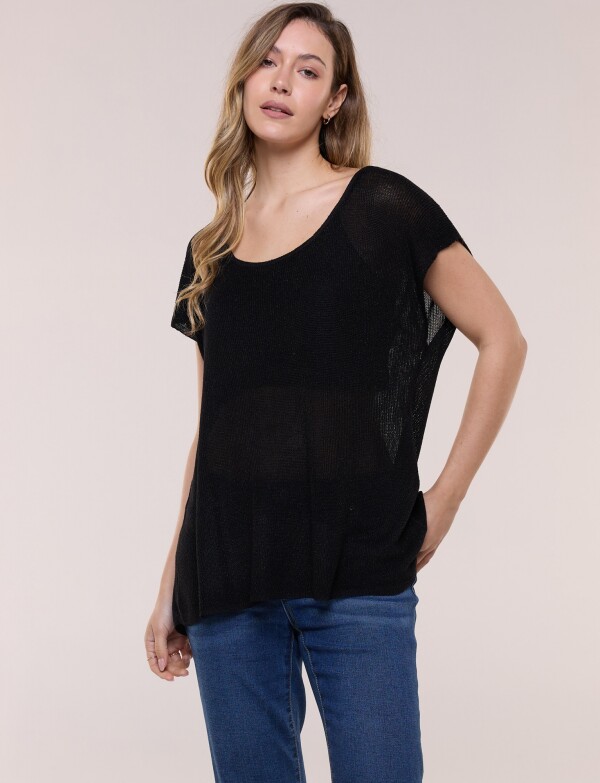 Blusa Lurex NEGRO