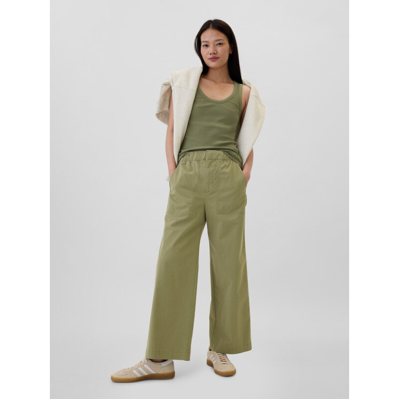V-EASY WIDE LEG KHAKI WALDEN GREEN