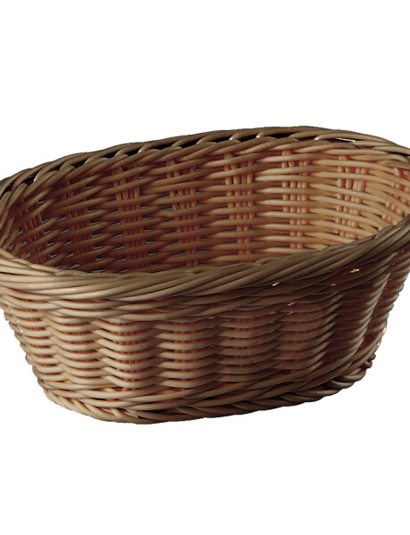 CESTO OVAL RATTAN PLAST18.5X13.5X7CM MARRON CESTO OVAL RATTAN PLAST18.5X13.5X7CM MARRON
