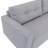 Sofa 4 cuerpos tela Gris Brillo con respaldo semi capitoneado Sofa 4 cuerpos tela Gris Brillo con respaldo semi capitoneado