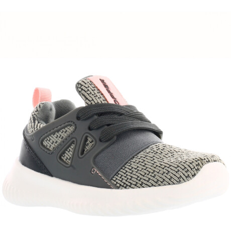 Championes de Niños Topper Mamba Kids Gris - Rosa