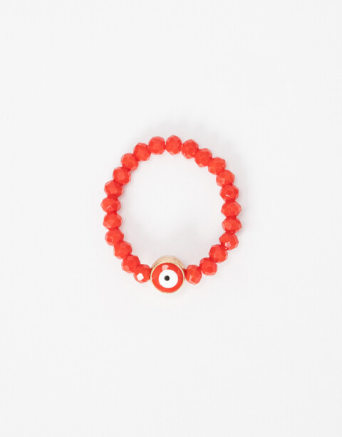 Anillos Chicos Lucky charm Anillo Chico Ojito Monocromo Lucky - Rojo Cereza