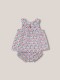 Vestido De Flores Gris