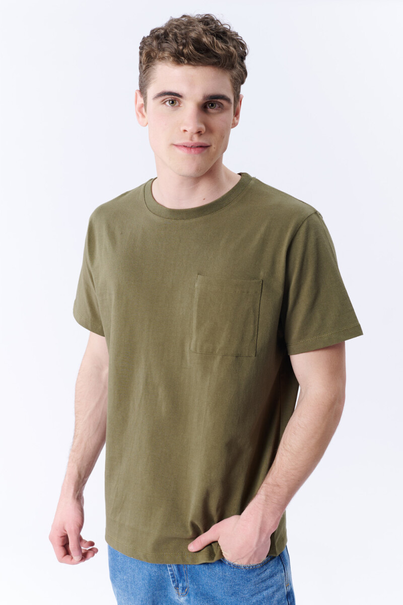 Remera - Bolsillo Verde 