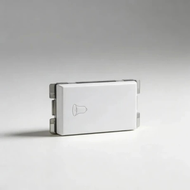 INTERRUPTOR PULSAR TIMBRE BLANCO 10A250V Pulsador de Timbre 10AX 250V Atenea Blanco