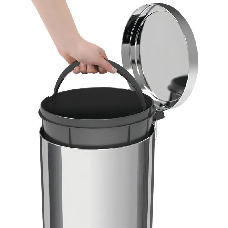 Papelera Basurero Tramontina con pedal y cubo plástico 12 L Papelera Basurero Tramontina con pedal y cubo plástico 12 L