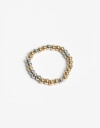 Anillos Chicos Metal Anillo Metal Beads Biplating - Dorado