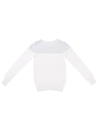 Sweater Fringes Blanco