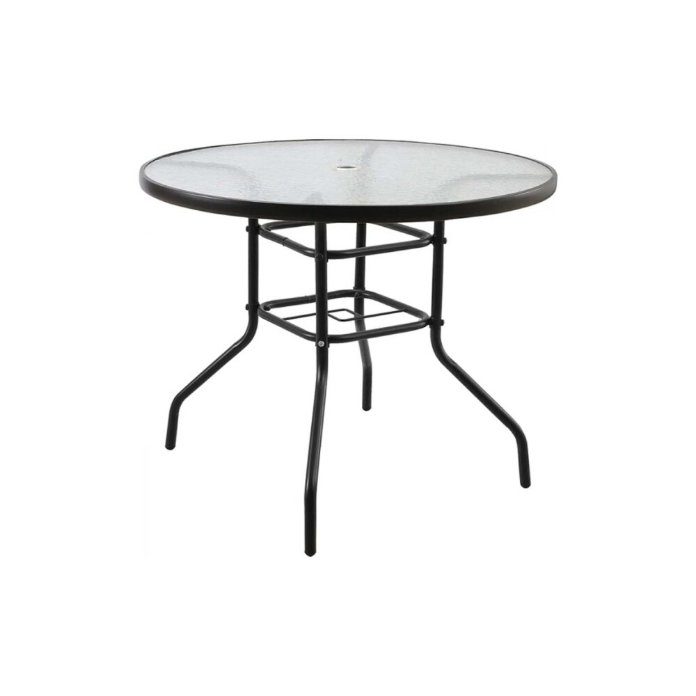 MESA DE EXTERIOR ACERO NEGRO MINBU