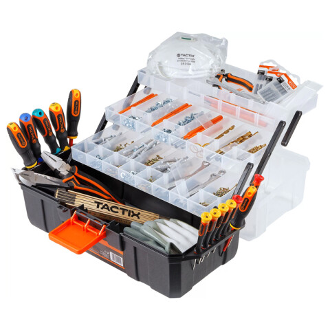 Caja organizadora de piezas con bandejas apilables TT0262